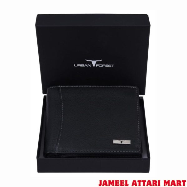 URBAN FOREST Oliver Black Leather Wallet for Men